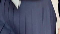 hey sailor uniform slut, your ass plug and lingerie make me question everything