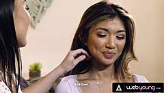 clara trinity!!! virgin coed begs kimmy kimm to lick her shaved pussy first!!