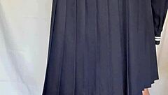 hey sailor uniform slut, your ass plug and lingerie make me question everything