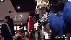 A Czech teen faces mall seduction captured in intense POV