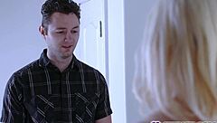 Skinny Tall Teen Chloe Cherry Deepthroats Brad Sterling's Long Cock in Doggystyle.