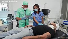 omg nurse ryan reid's deepthroat on patient is wild 😍 choking gagging facefuck cumshot incoming 💦