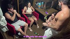 cute latina wife plays truth dare kisses hubby swaps partners kinky homemade 4some