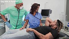 omg nurse ryan reid's deepthroat on patient is wild 😍 choking gagging facefuck cumshot incoming 💦