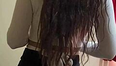 you won't believe this tiny venezuelan dancing before she spreads for sex!