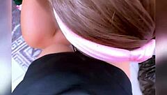 innocent latina college girl deepthroats whole cock in bed homemade