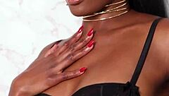 Nicole Kitt's glamorous body bent over big black cock deepthroat doggystyle riding facial finish