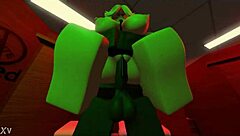 blonde snowbunny wrecked by that huge bbc monster... damn roblox