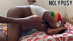 Isn't passionate Christmas sex with this young juicy couple just too tempting