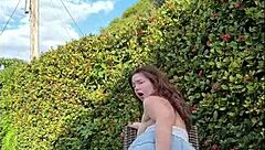 Fucking My Curvy Fat Ass with Dildo for Neighbor