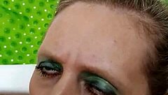 Does german milf prostitute sandra swallow every drop of cum after deep blowjob?