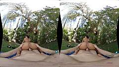 Milfvr's Jewels Jade Tackles The Biggest Outdoor Bikini Blowjob Job