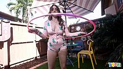 Can petite teen Lilibet Saunders handle her first hardcore cowgirl ride on big cock?