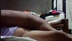 our bedroom massage turns into passionate creampie fuck quickie pov