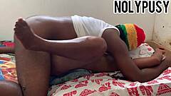 Isn't passionate Christmas sex with this young juicy couple just too tempting