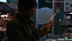 desperate katie kush bends over deepthroats throbs to save family biz on rough brunette dick