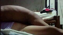 our bedroom massage turns into passionate creampie fuck quickie pov