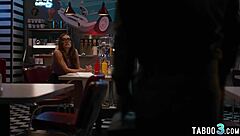 desperate katie kush bends over deepthroats throbs to save family biz on rough brunette dick