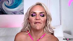 louise lee bends over for massive bbc stretching her fat ass in doggystyle then rides cowgirl