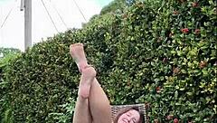 Fucking My Curvy Fat Ass with Dildo for Neighbor