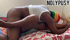 Isn't passionate Christmas sex with this young juicy couple just too tempting