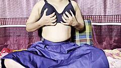 college teen with big natural tits fingers wet pussy then gets muff dived to screaming orgasm