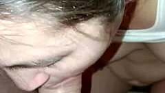 korean caring milf strokes you to cum in bed