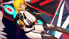 Huge tits lady in black sheer lingerie gets pounded hard! 🔥🍑