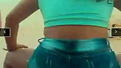 Prostitute Twerks Funk In Tiny Shorts Wedged Deep In Ass!