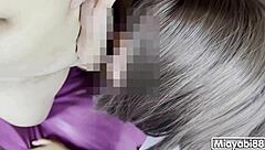 thai student slut gets creampie in uniform moans loud hiding face