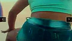 Prostitute Twerks Funk In Tiny Shorts Wedged Deep In Ass!