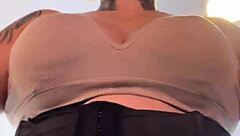 damn that famous influencer trains braless at gym... dudes stare at her sweaty tits dripping down wet pussy legs ugh