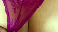 Sexy latina big ass posed doggy in thong