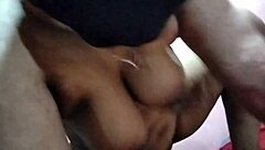 Her Massive Indian Girlfriend Boobs Get Pressed Before Intense Homemade Sex Session