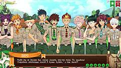 game friends hit camp in episode 69 with steamy hentai action and russian voiceover
