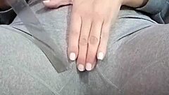 ruler spanking my pussy up close