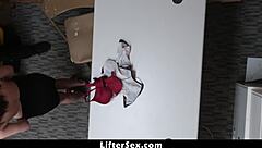 i caught suspect lily jordan running but officer fucks her till she cums lets her go... damn