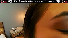 Stunning Latina Teen's Big Ass Bounces in VR POV Ride