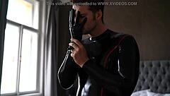 Picture this horror latex threesome where they stuff shaved pussies with monster cocks