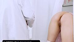 my tight asian hole gets examined deep in hospital uniform play