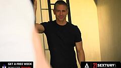 her pretty feet wrapped around my cock drive me wild as angelika grays fucks back hard