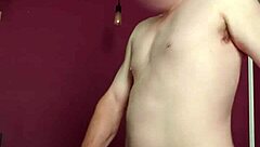 muscular bodybuilder unloads 5 massive cumshots over huge cock and ripped abs on camera