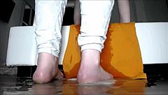 cute teen masturbates squirts hard in bathtub waiting for her partner's eyes