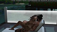 in sims 4 tattooed tierra gets fucked hard by the pool