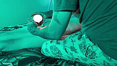 couple's homemade massage turns to dildo play in part one