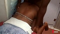 She bends over outside as he slams doggystyle into tight wet pussy