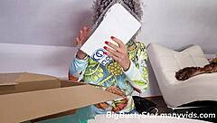 Unboxing triple dragon dildo from greedycluster