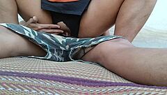 rough oily anal pounding drives young teen to squirt hard on his thick cock in intense 1on1 session