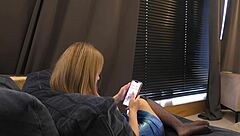 hot horny petite college blonde ignores my monster cock and teases balls