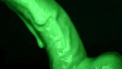 sticky slimy glove handjob teasin dildo play got me so messy ugh